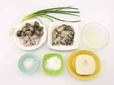 牡蛎豆腐羹制作食材
