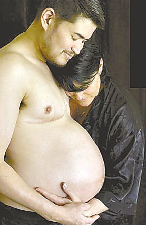 老公怀孕趣图