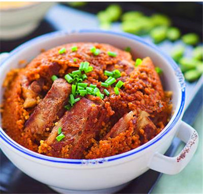 孕妇食谱小米蒸排骨